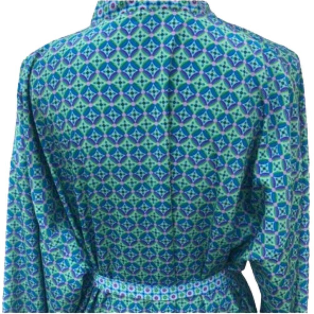 Victoria's Secret Y2k Paisley Reversible Long Robe Ombre Leopard Medium - Picture 8 of 12